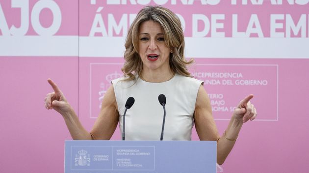 La ministra de Trabajo, Yolanda Díaz, en un acto reciente