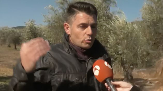 El agricultor en la entrevista.
