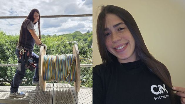 Carolina, electricista autónoma