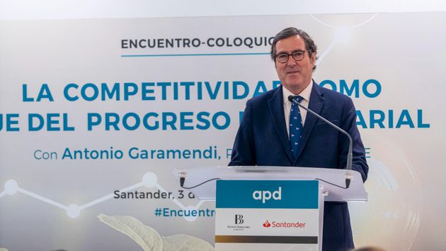 Antonio Garamendi en un evento