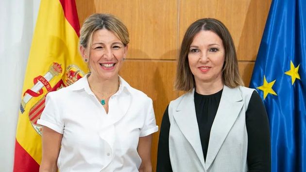 María José Landaburu y Yolanda Díaz