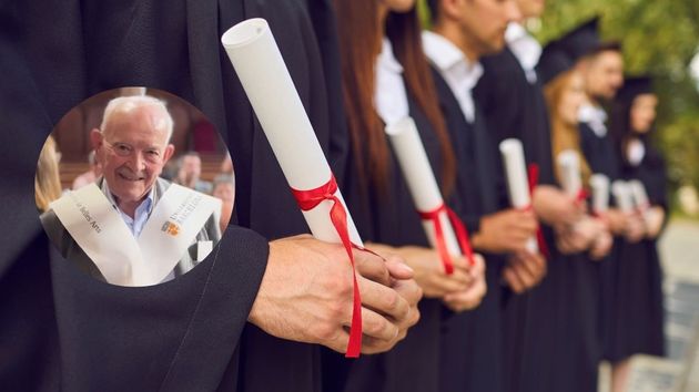 Miguel Ángel Gallo (90 años) se gradúa en Bellas Artes: “A los 82 años agarré un pincel y una caja de pinturas, y me hice un lío tremendo"