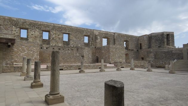 interior del castillo de Sabiote