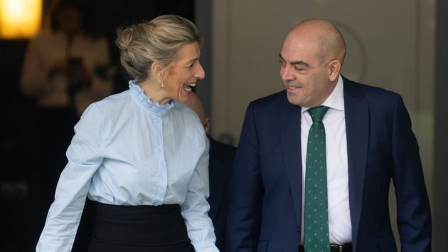 la ministra de trabajo y el presidente de ata