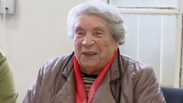 La mujer, en una de sus clases.