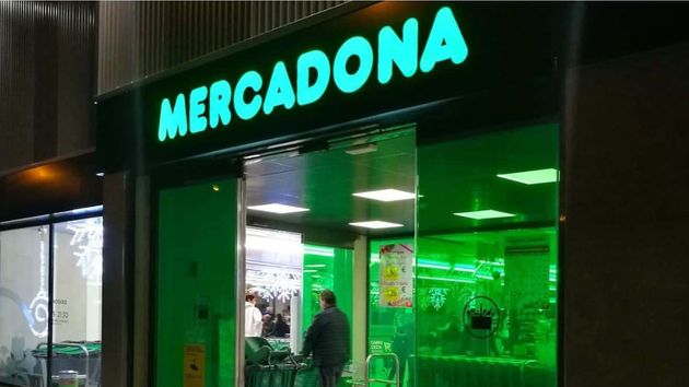 La entrada de un supermercado Mercadona