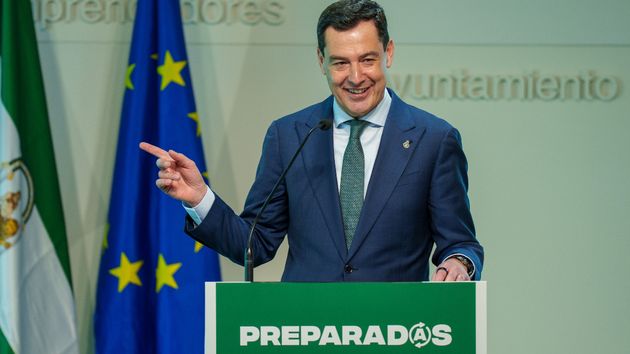 El presidente de la Junta de Andalucía, Juanma Moreno
