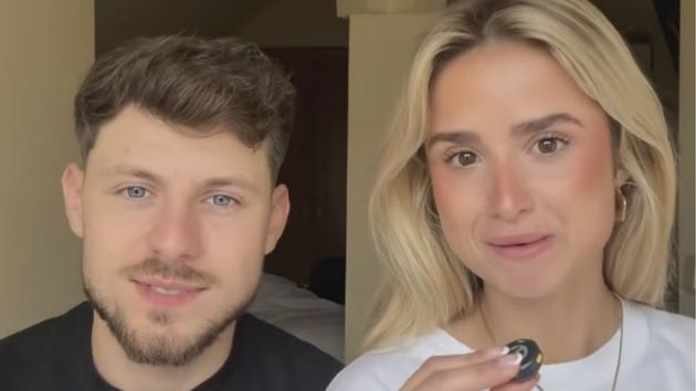 Luis y Zaira contando su historia.