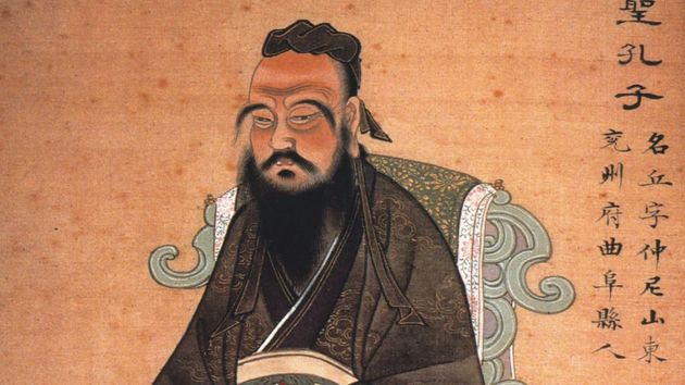 Pintura del pensador asiático.