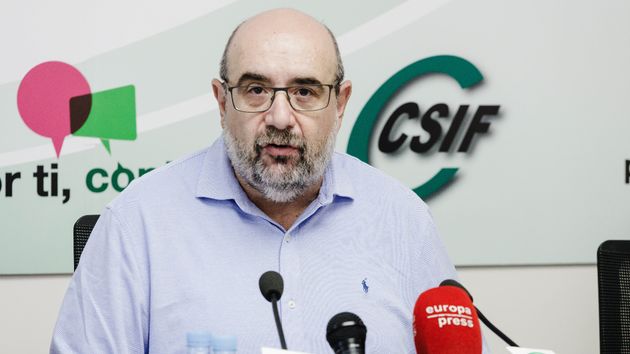 El presidente de la Central Sindical Independiente y de Funcionarios (CSIF), Miguel Borra,