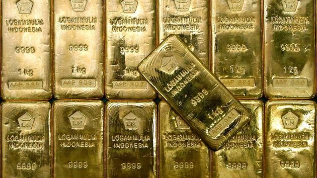 lingotes de oro de 1 kg