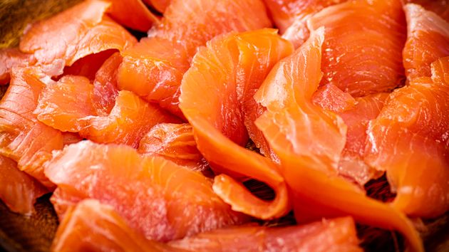 Lonchas de salmón ahumado