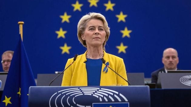 Ursula von der Leyen en el parlamento europeo