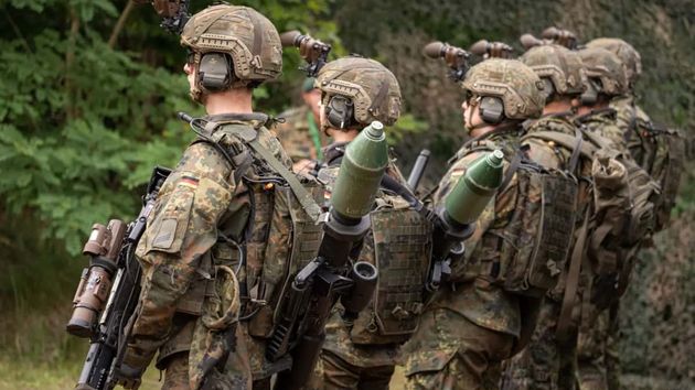 Soldados alemanes en una imagen de archivo