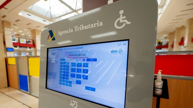 Interior de las oficinas de la Administración de la Agencia Tributaria