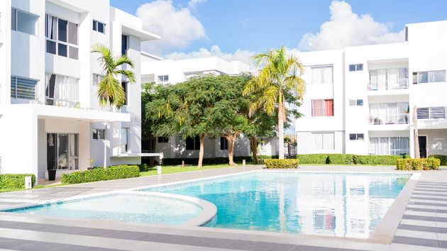 Piscina en una comunidad de vecinos.
