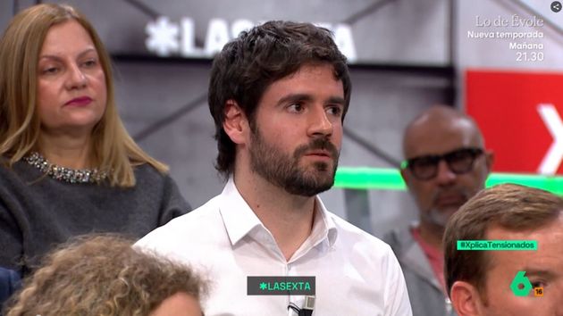 Ruben Zaballos durante el programa de televisión