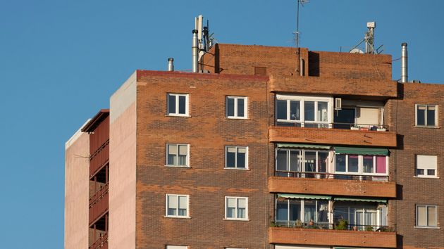 Fachada de un edificio de vivienda