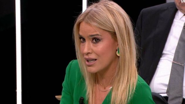 Afra Blanco en una intervención en televisión