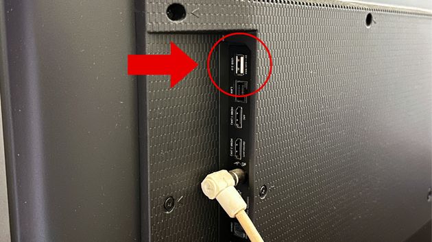 puerto usb televisor