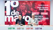 Pepe Álvarez y Unai Sordo, secretarios generales de UGT y CCOO respectivamente