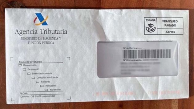 Una carta de Hacienda