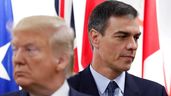 Pedro Sánchez junto a Donald Trump