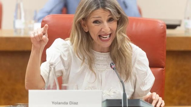 La ministra de Trabajo durante una intervención