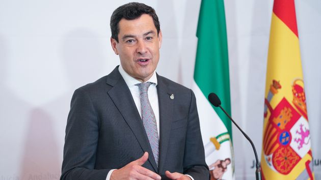 El presidente de la Junta de Andalucía, Juanma Moreno