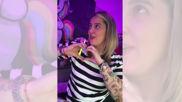 Irene durante el vídeo