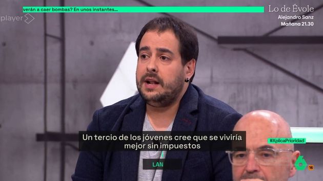 Julen Bollain interviene en televisión
