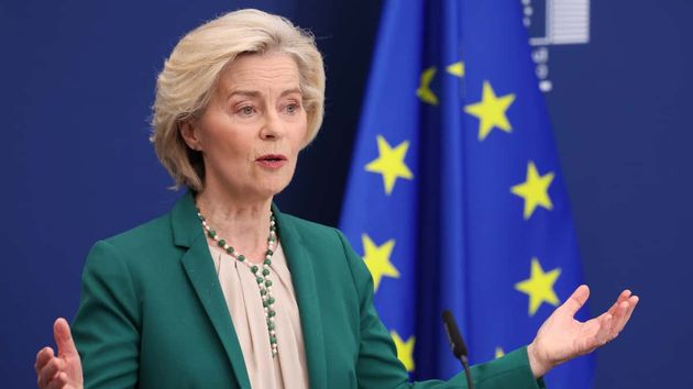 La presidenta de la Comisión Europea, Ursula von der Leyen