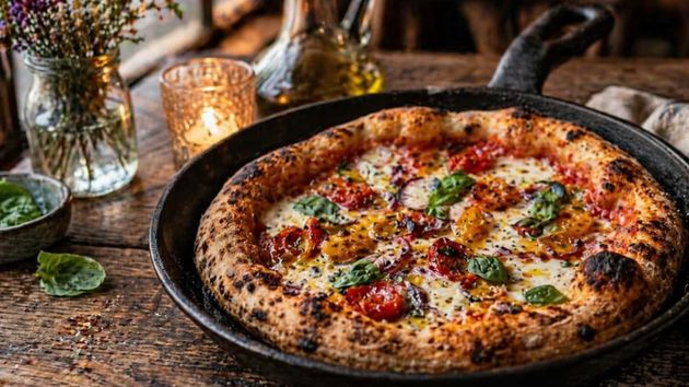 Piza en la sartén