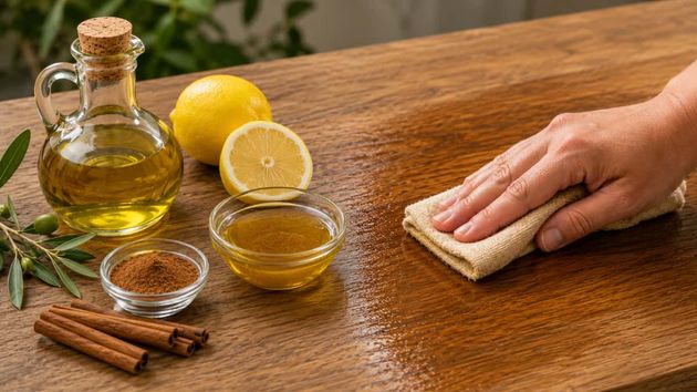 Cómo tratar la madera con aceite de oliva, limón y canela