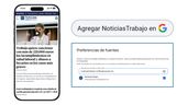 Así puedes elegir a NoticiasTrabajo como medio favorito en Google