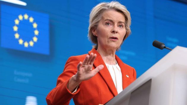 La presidenta de la Comisión Europea, Ursula von der Leyen