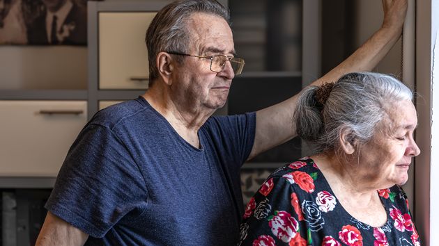 Una pareja de ancianos 