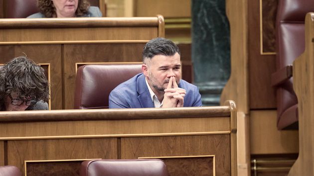 El portavoz de ERC en el Congreso de los Diputados, Gabriel Rufián