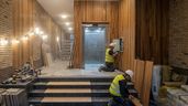 Obras en el portal de una comunidad de vecinos 