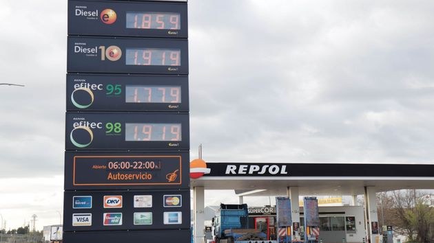 Una estación de servicio