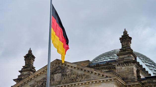 una bandera de alemania