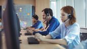Trabajadores de un Contact Center
