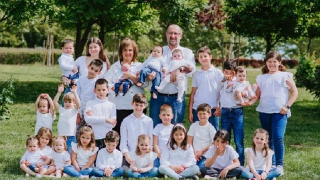 la familia de Luis Ángel y Paloma
