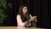 Rocío durante la entrevista