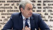 José Luis Rodríguez Zapatero gesticula en el Senado