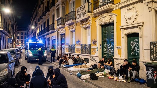 grupos de jóvenes en la calle