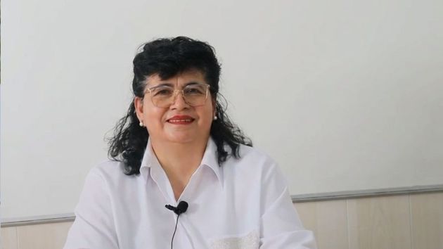 Rosa durante la entrevista