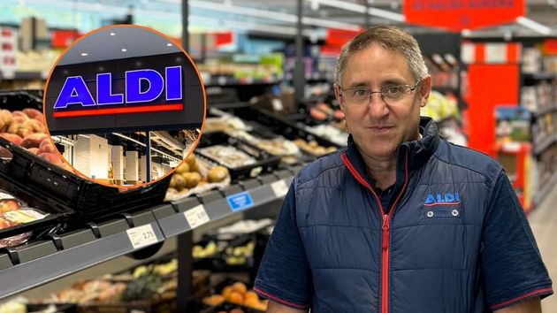 un responsable de tienda en Aldi