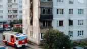 Fachada de un edificio en el que se ha incendiado una vivienda 