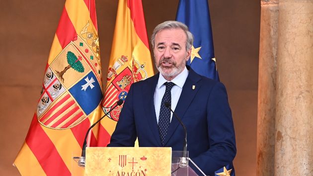 El presidente del Gobierno de Aragón, Jorge Azcón